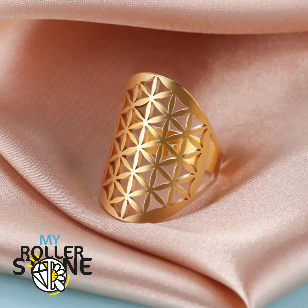 Bague Arbre de Vie réglable or