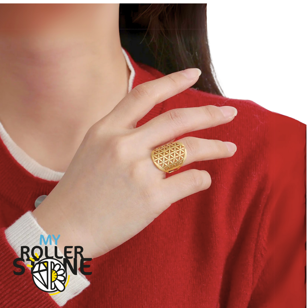 Bague Arbre de Vie réglable or