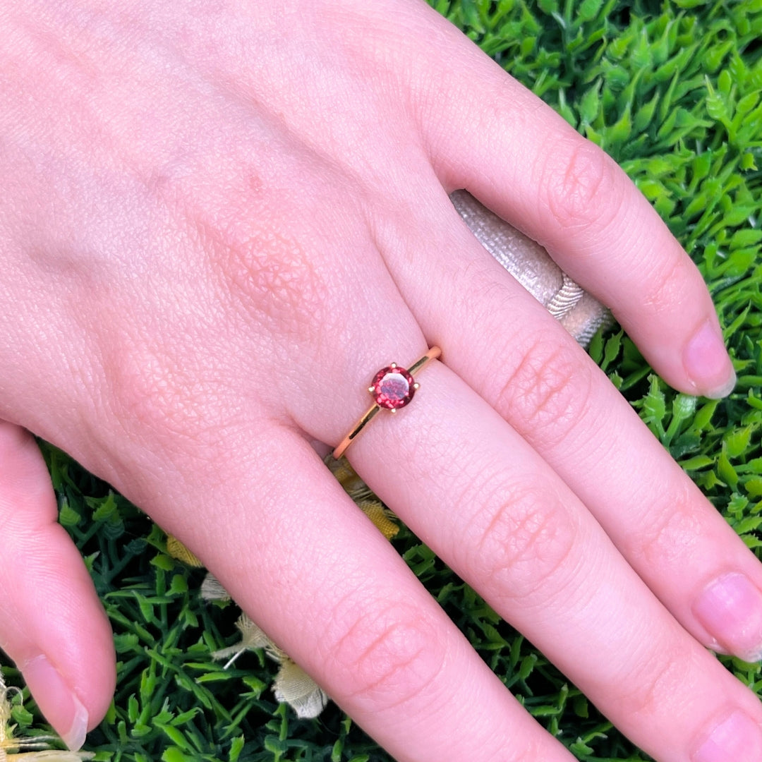 Bague Argent Grenat #6