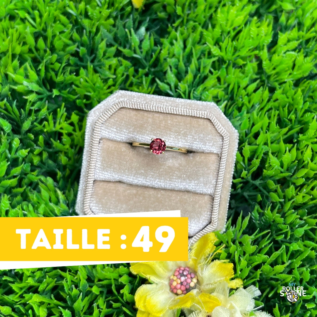 Bague Argent Grenat #6