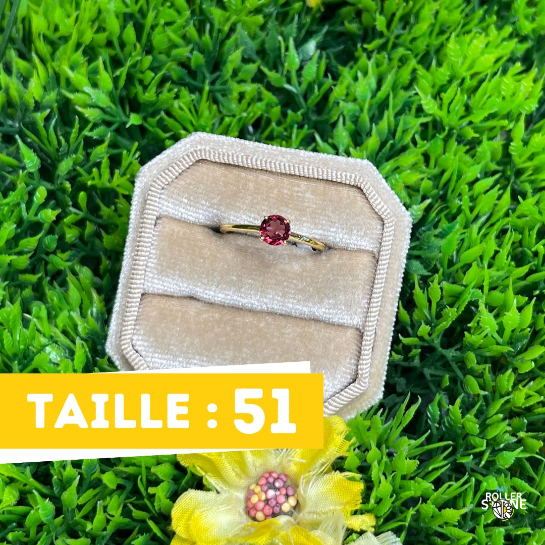 Bague Argent Grenat #8
