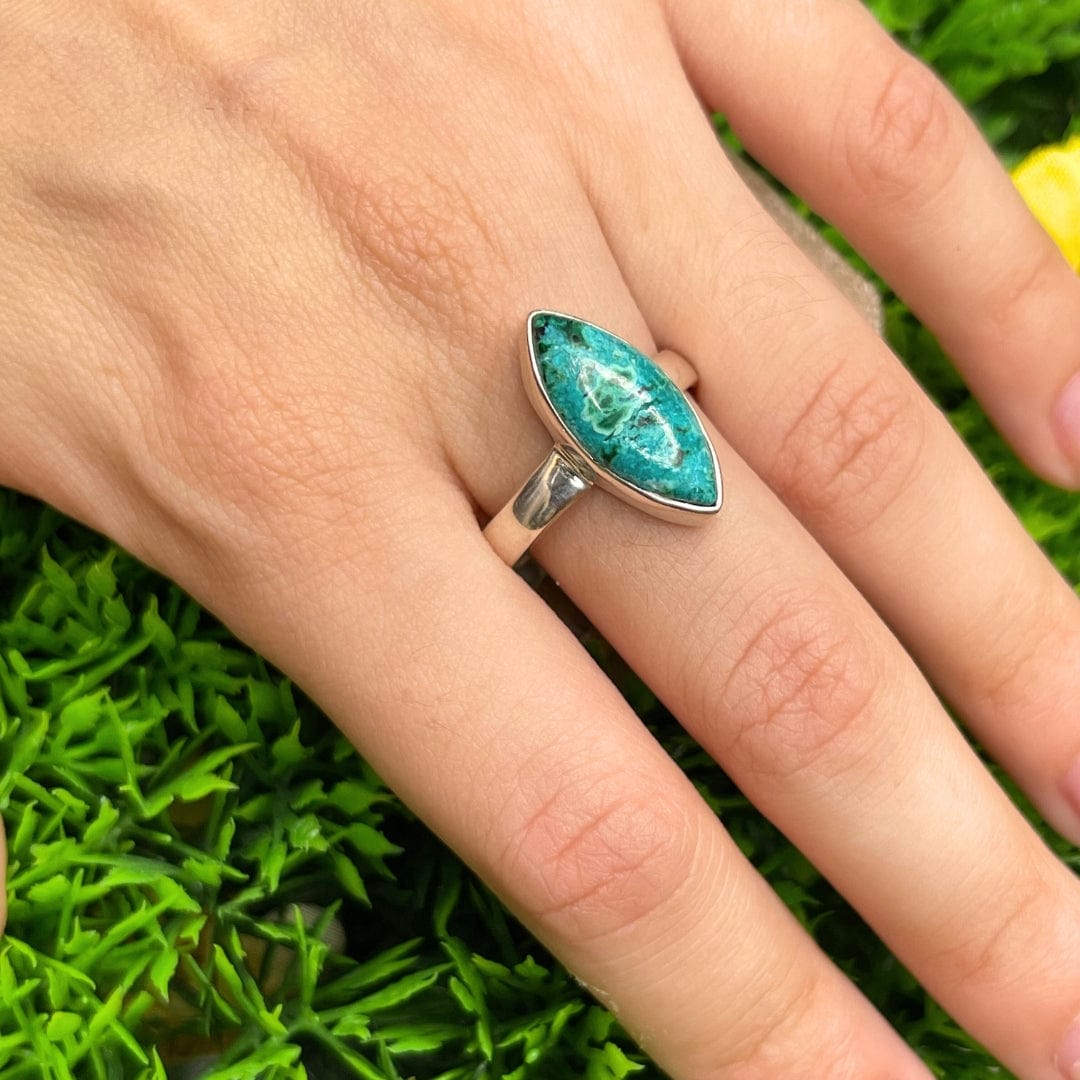 Bague Malachite Chrysocolle #5 - Bagues