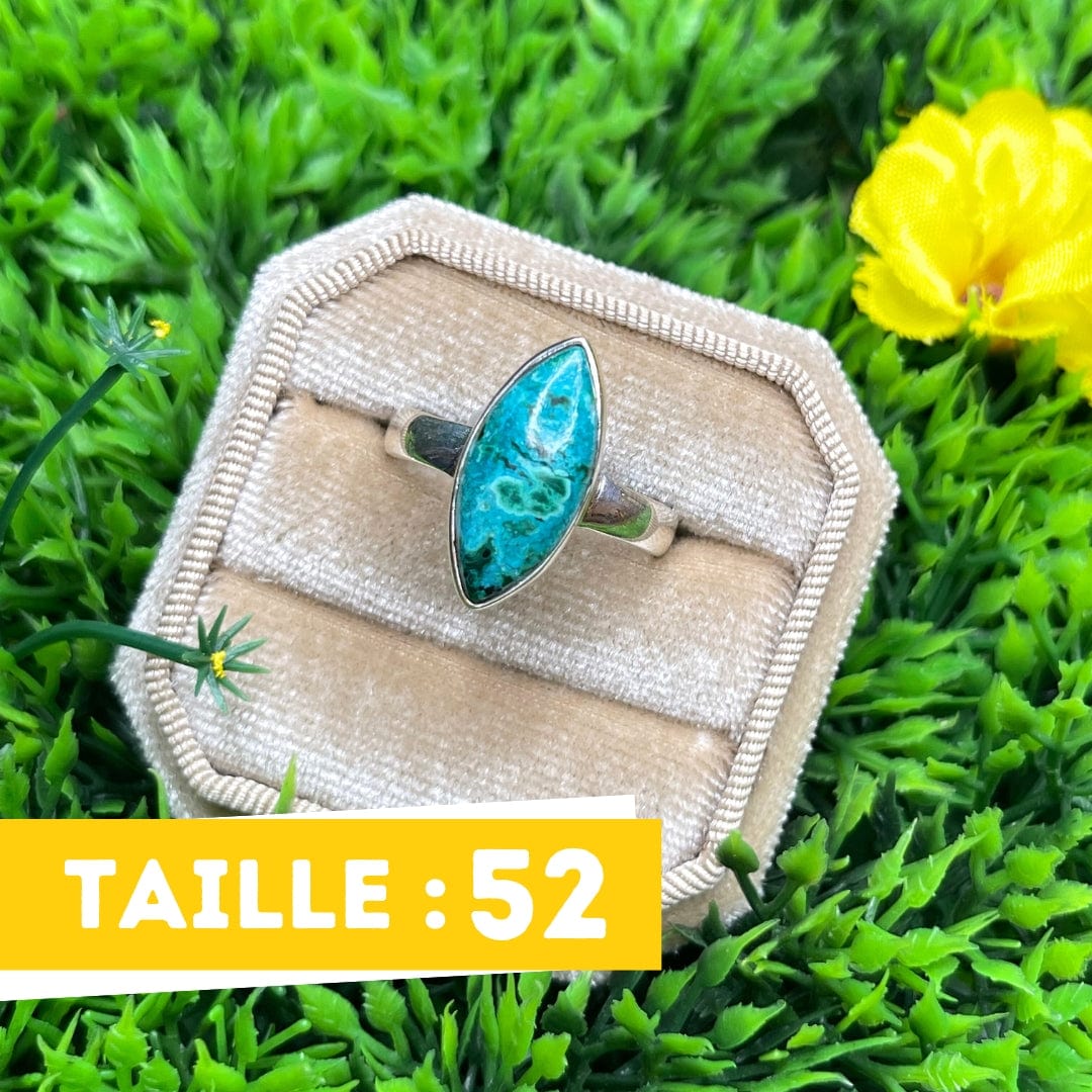 Bague Malachite Chrysocolle #5 - Bagues