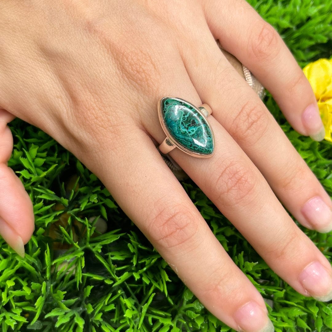 Bague Malachite Chrysocolle #9 - Bagues
