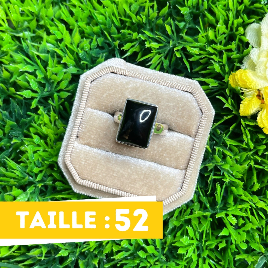 Bague Onyx Argent #1 - Bagues