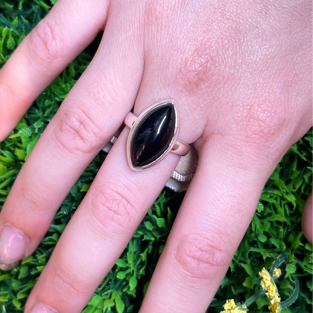 Bague Onyx Argent #10 - Bagues