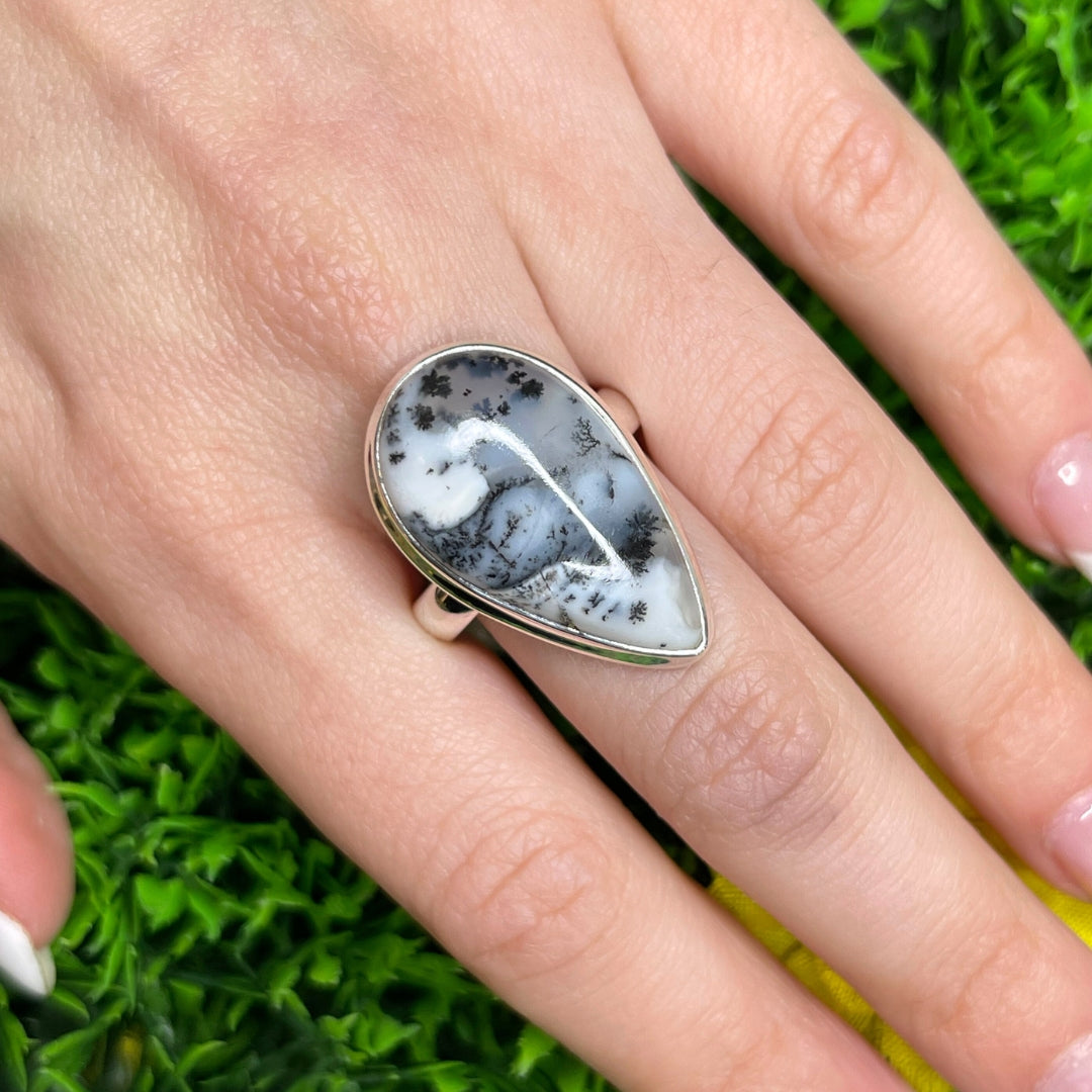 Bague Agate Dendritique #10