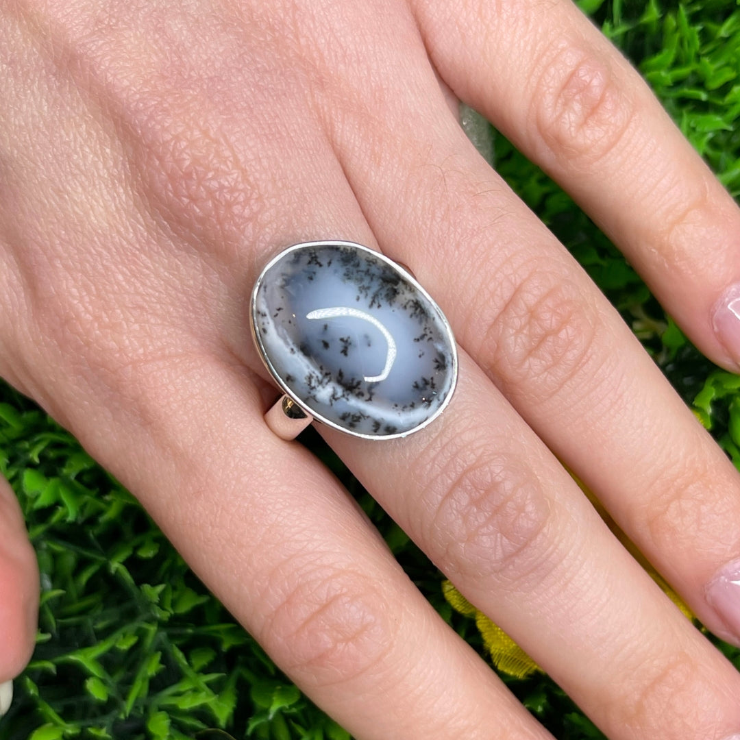 Bague Agate Dendritique #11