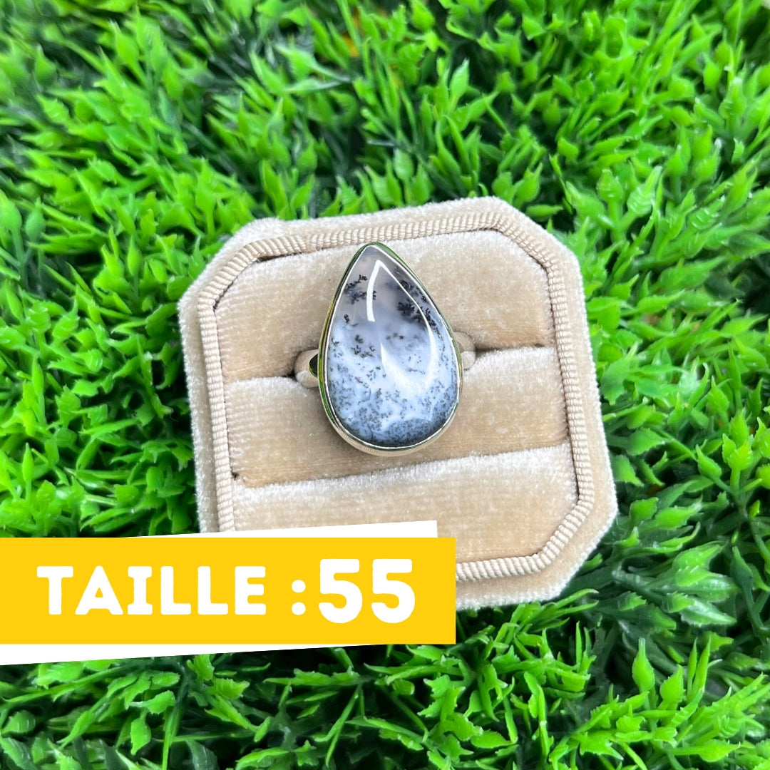 Bague Agate Dendritique #2