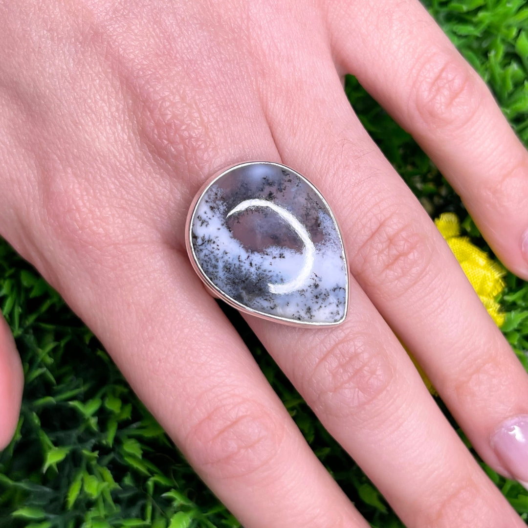 Bague Agate Dendritique #21