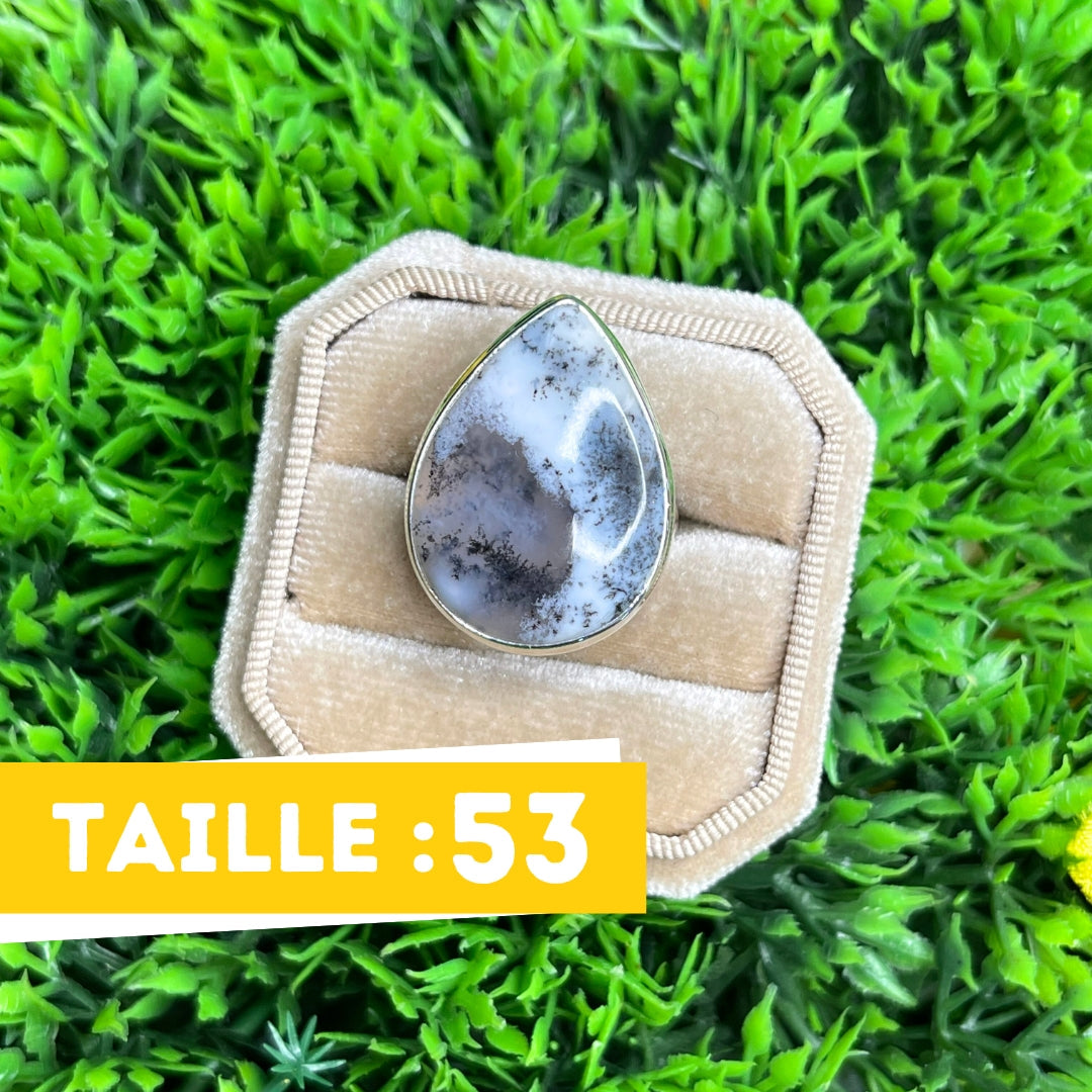 Bague Agate Dendritique #21
