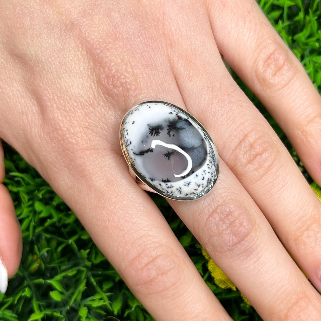 Bague Agate Dendritique #23