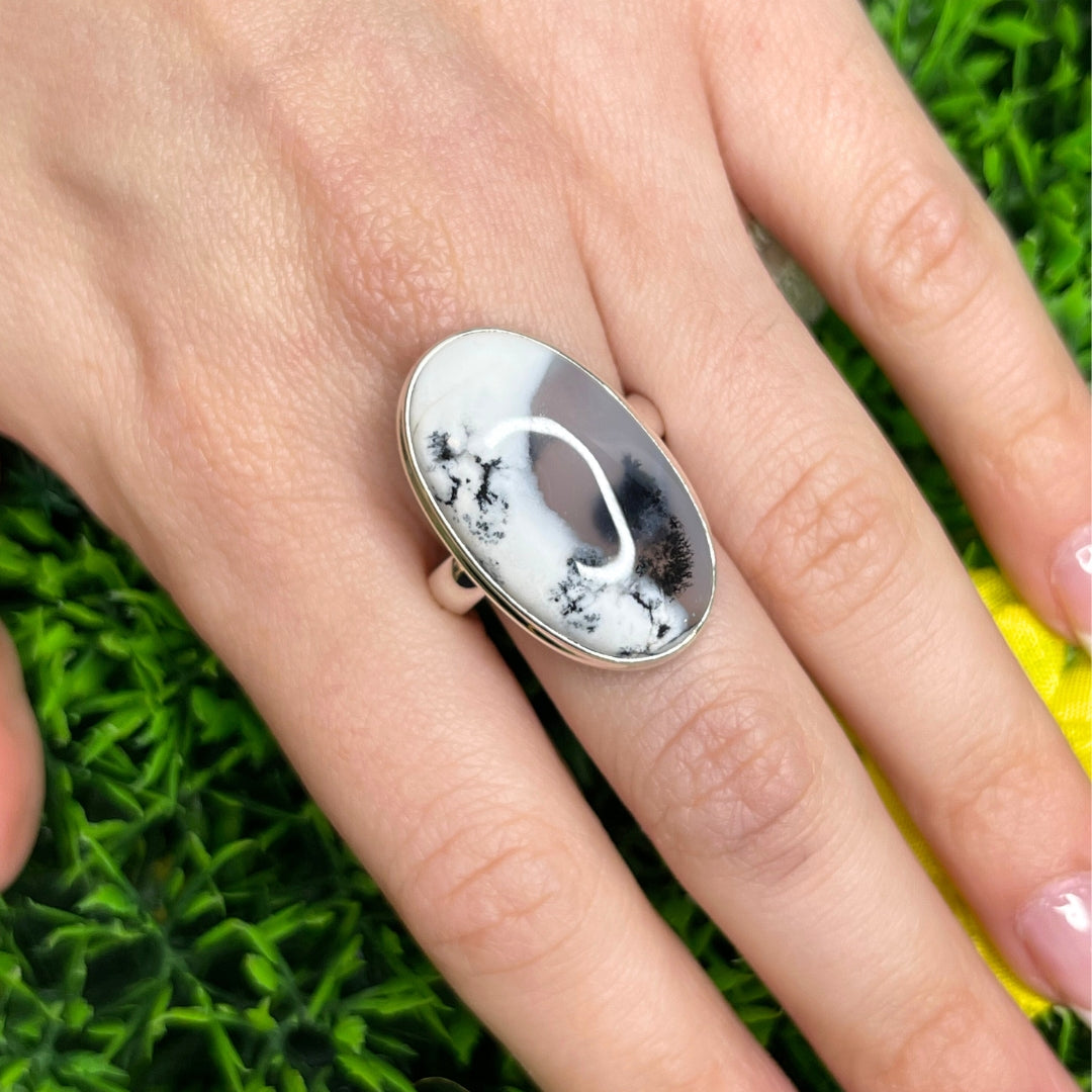 Bague Agate Dendritique #24