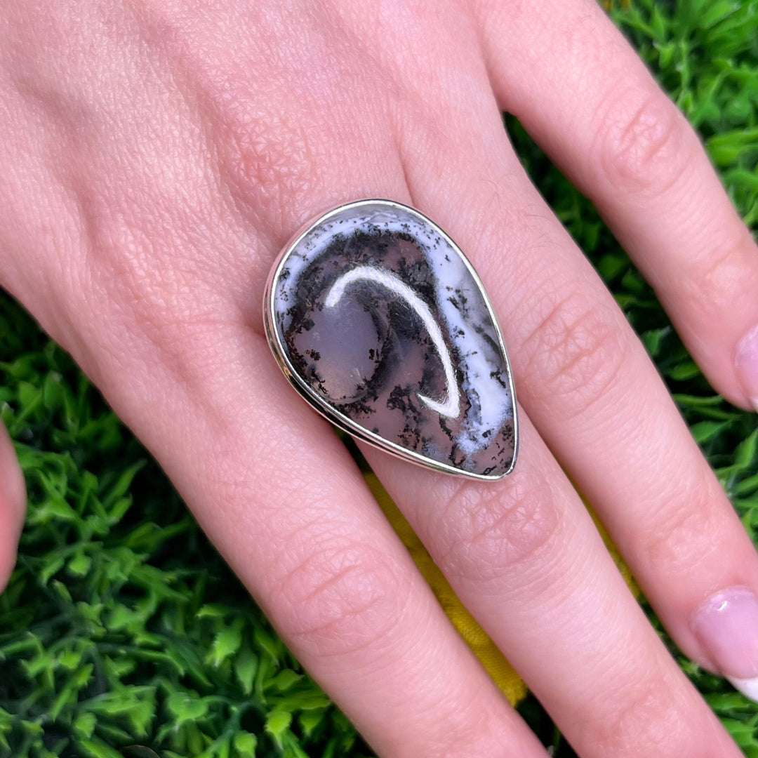 Bague Agate Dendritique #26