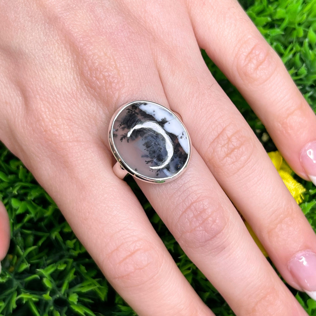 Bague Agate Dendritique #27