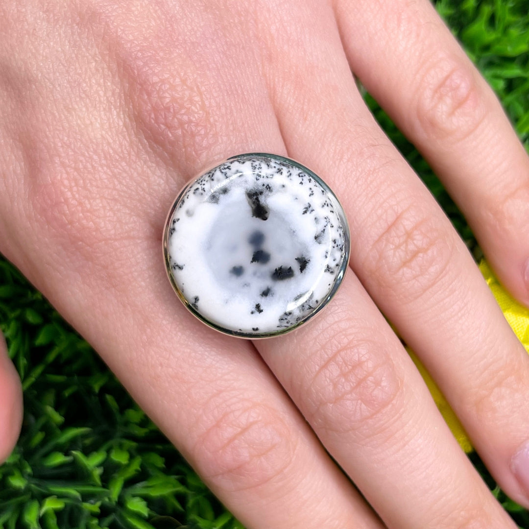 Bague Agate Dendritique #30