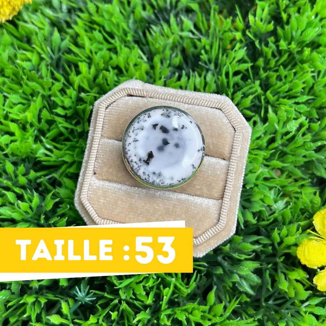 Bague Agate Dendritique #30