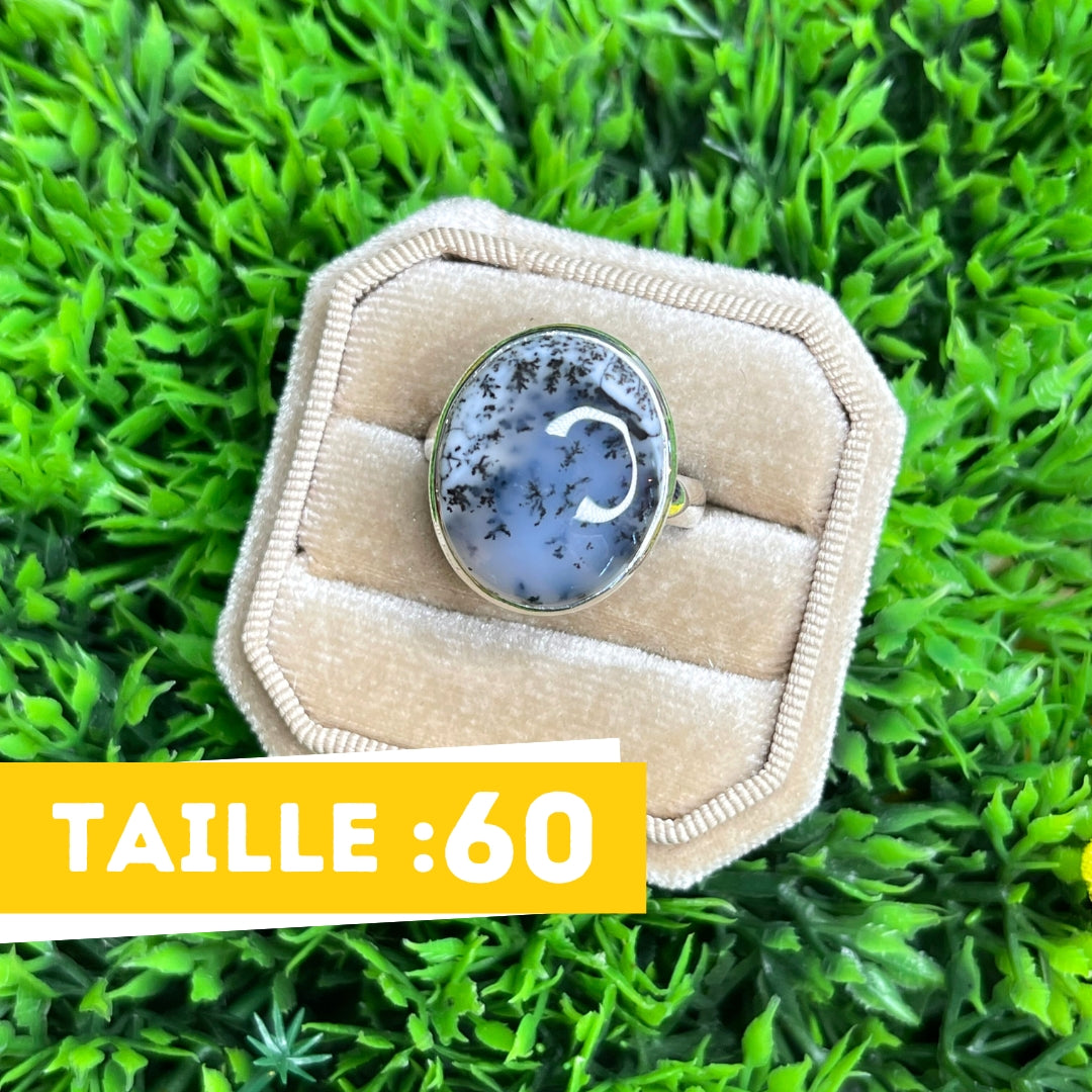 Bague Agate Dendritique #4