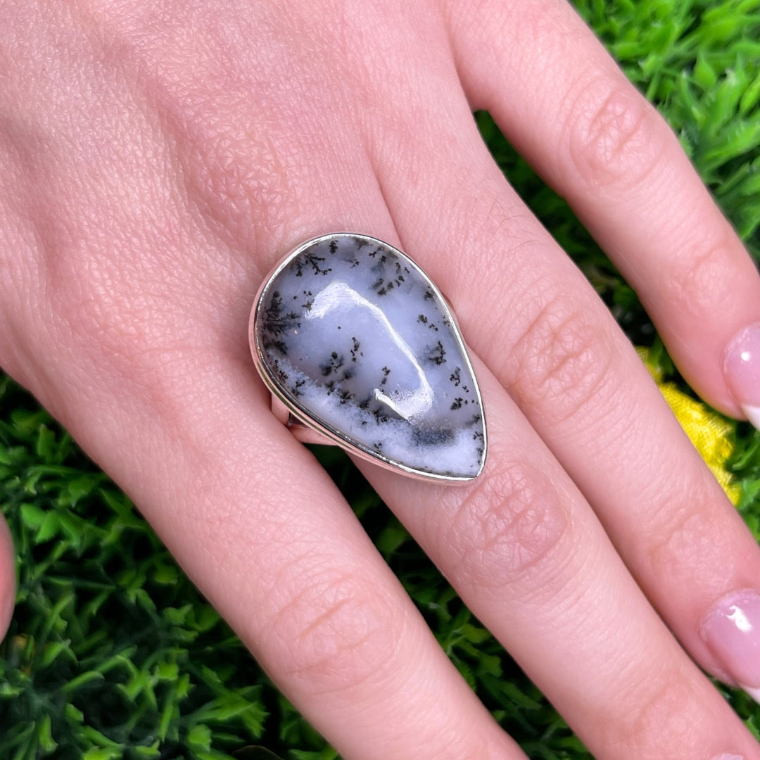Bague Agate Dendritique #6