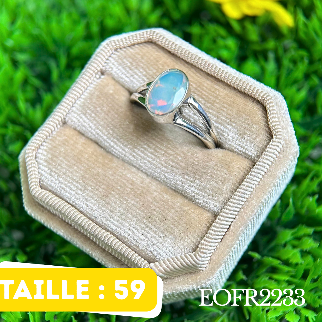 Bague argent Opale Éthiopienne