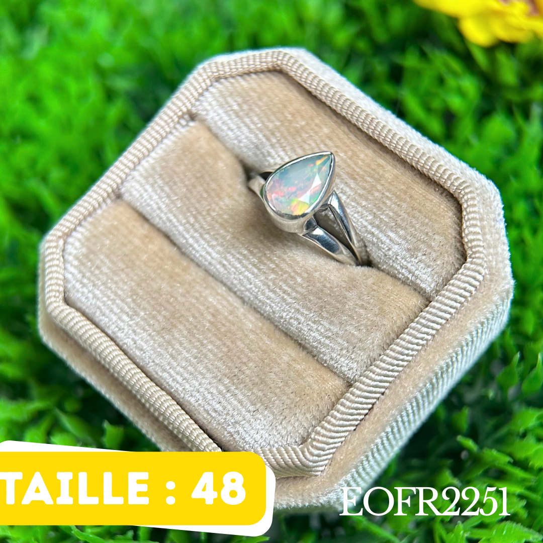 Bague argent Opale Éthiopienne