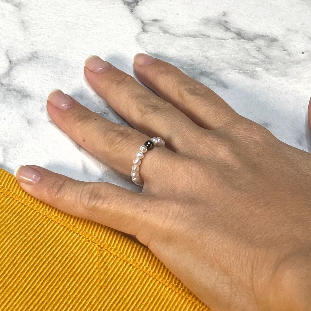 Bague perle de culture naturelle - Bagues