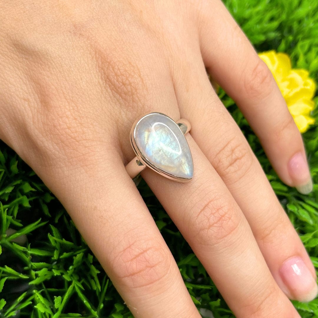 Bague Halloween Labradorite Argent Sterling 925 - Toutes Tailles Ajustable - BM-696