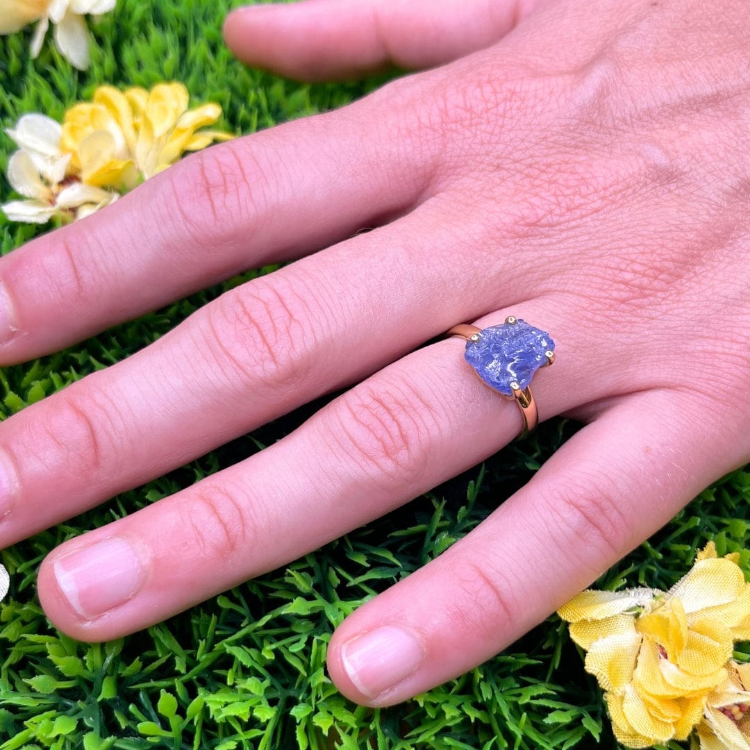Bague Plaqué Or Tanzanite