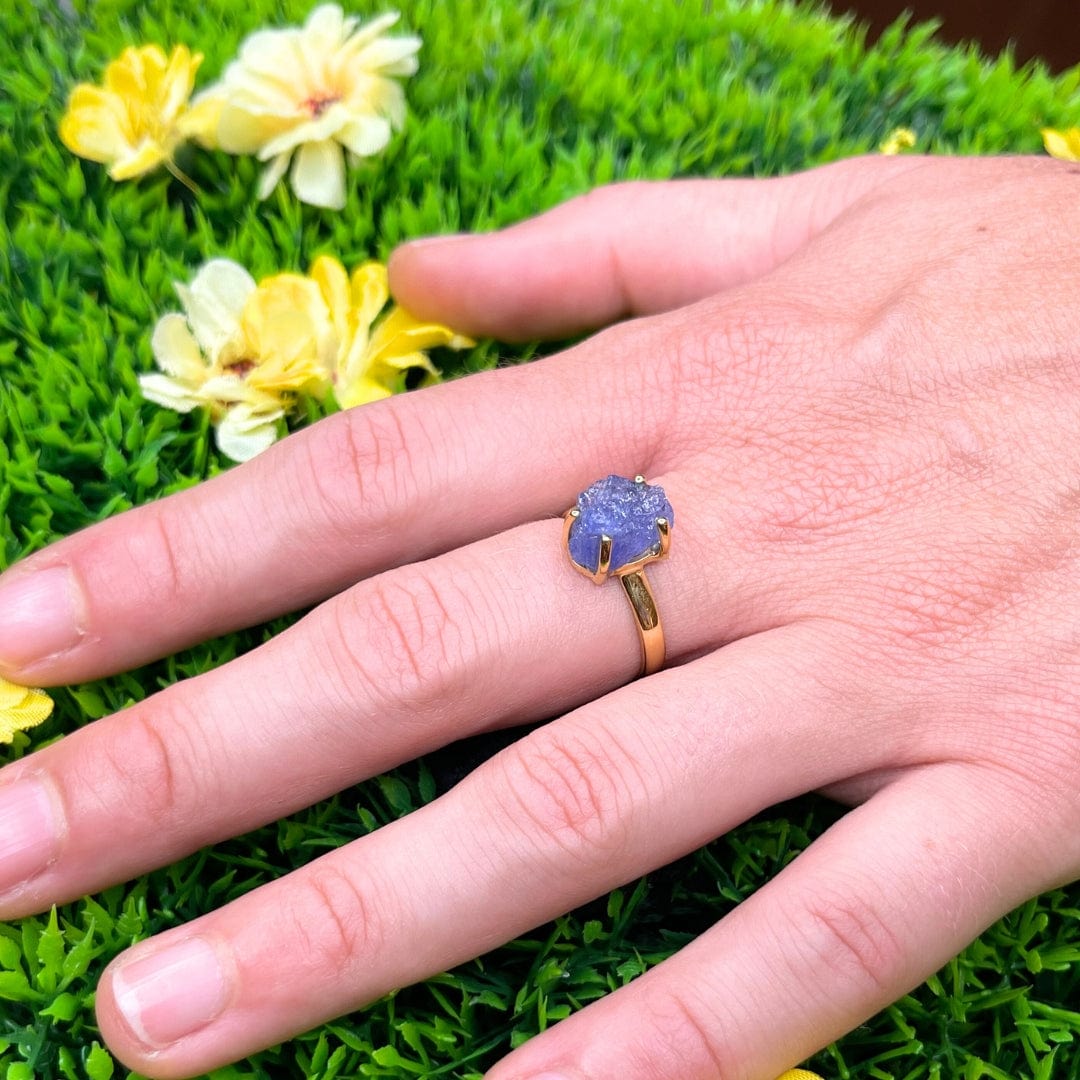 Bague Plaqué Or Tanzanite #5