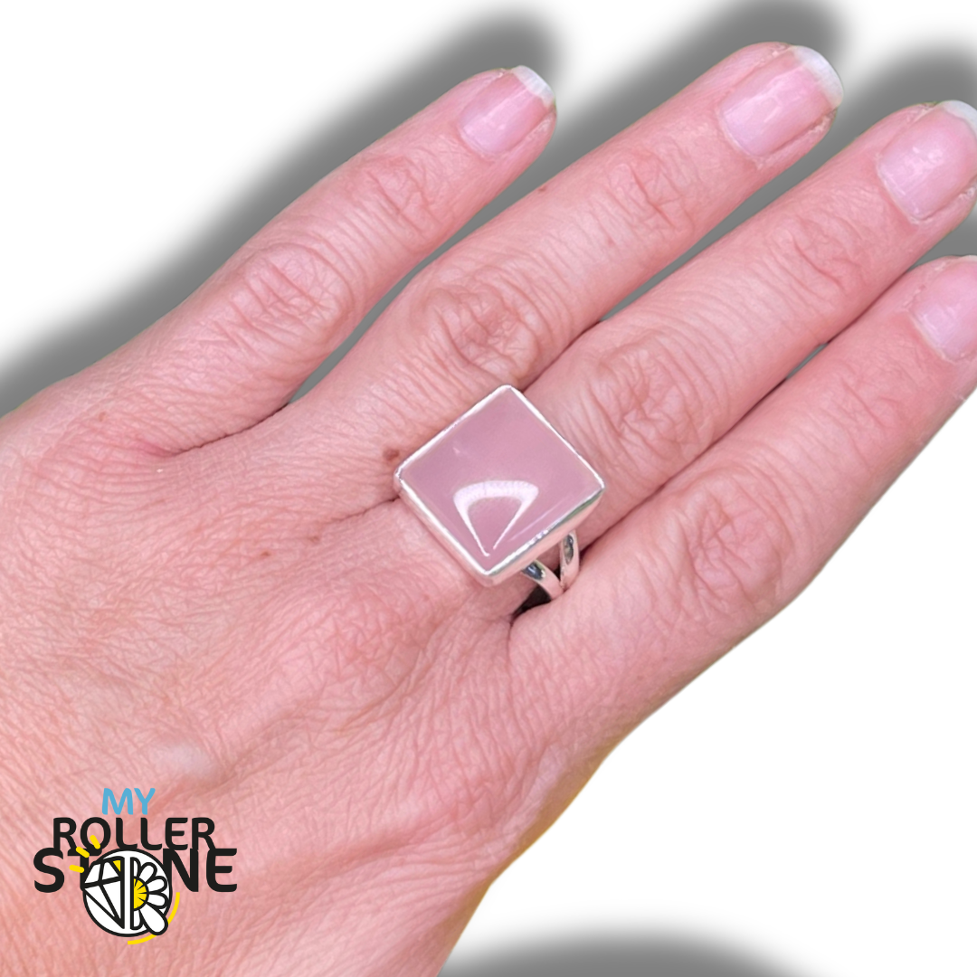 Bague Quartz Rose #30 - 58 - Bagues