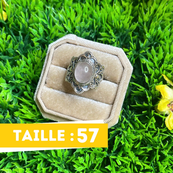 Bague quartz rose numéro 9 My Roller Stone