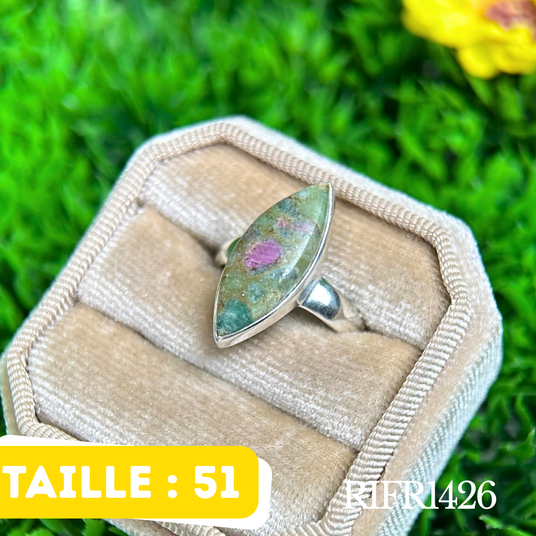 Bague argent Ruby fuchsite