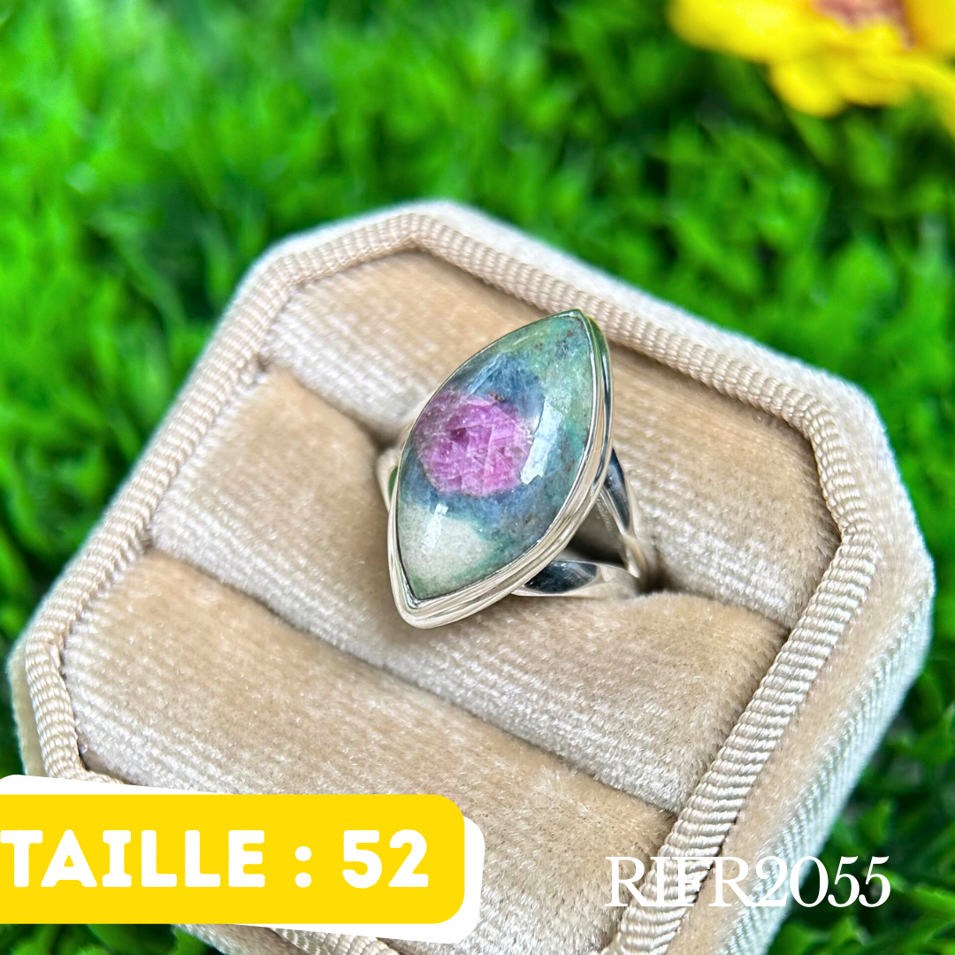 Bague argent Ruby fuchsite