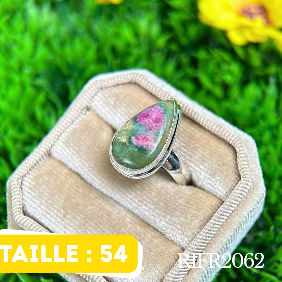 Bague argent Ruby fuchsite
