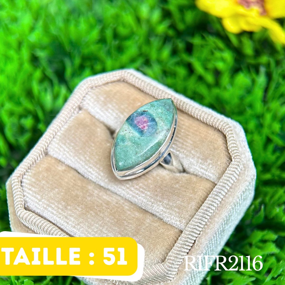 Bague argent Ruby fuchsite