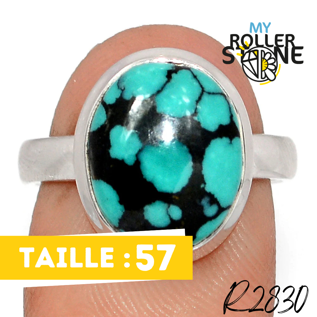 Bague Turquoise Tibétaine R2830 - Bagues