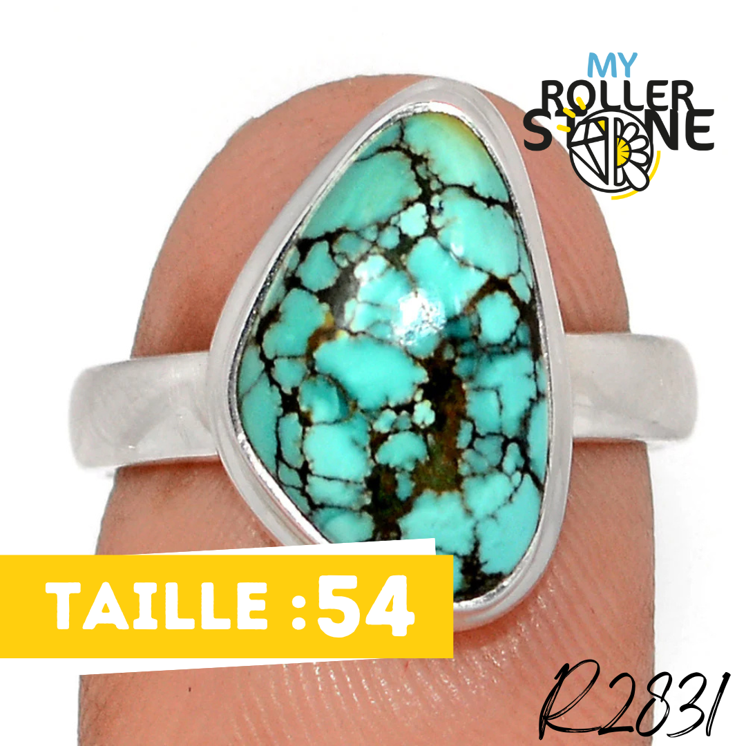 Bague Turquoise Tibétaine R2831 - Bagues