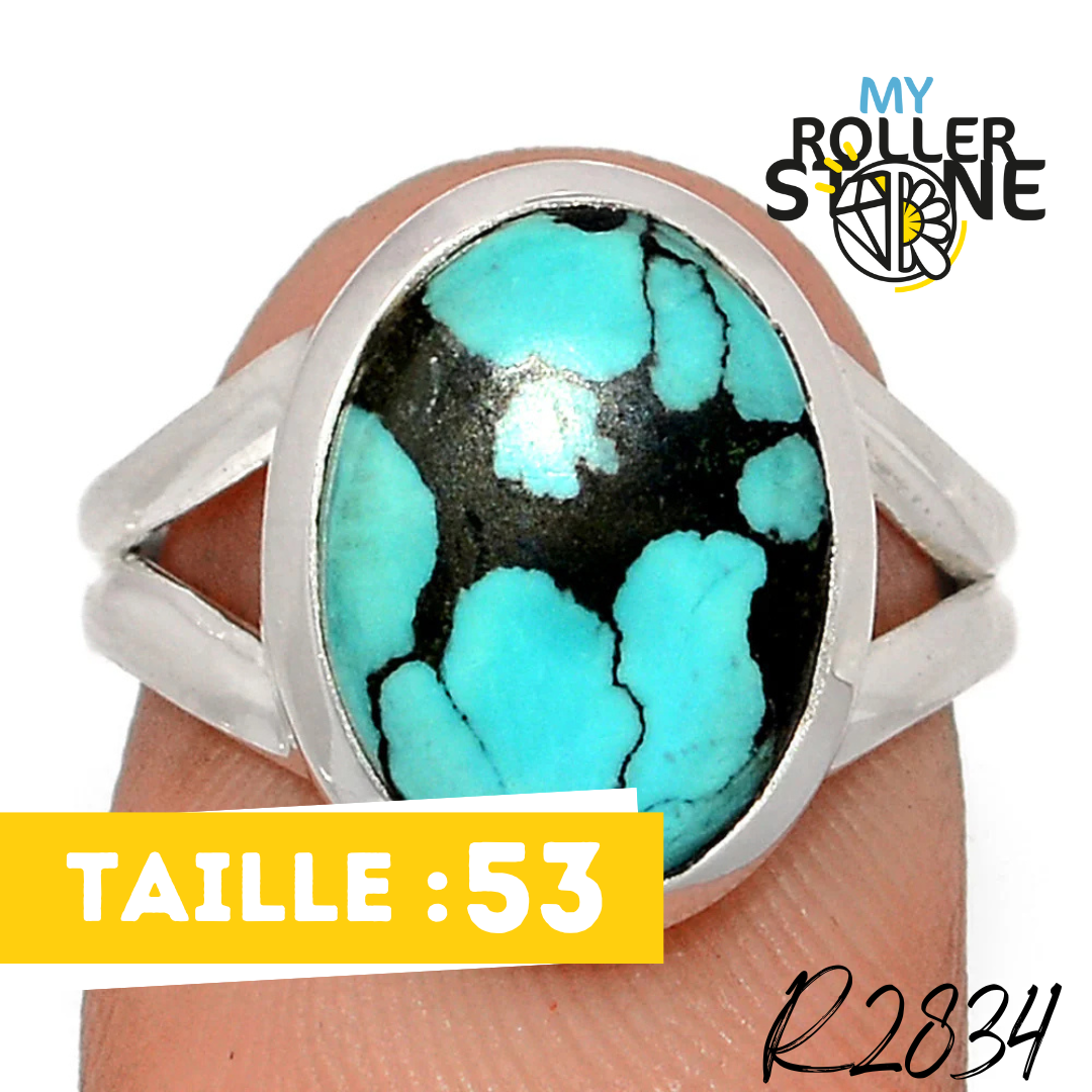 Bague Turquoise Tibétaine R2834 - Bagues