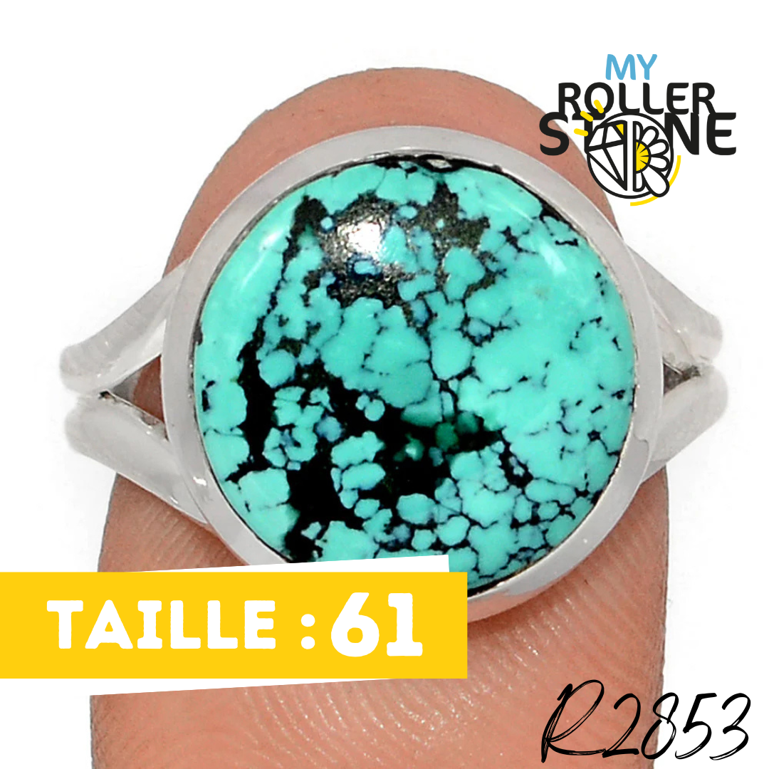 Bague Turquoise Tibétaine R2853 - Bagues