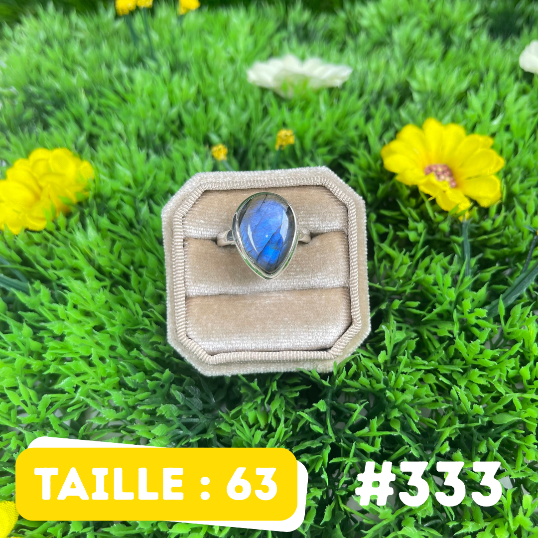 Bague Labradorite Bluefire #333