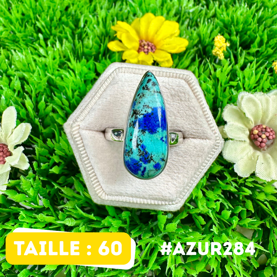 Bague Azurite Argent 925 #AZUR284