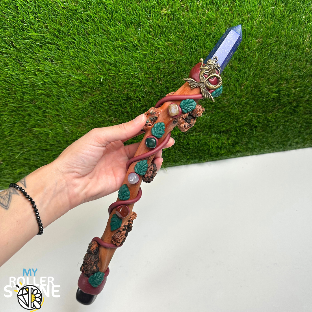 Baguette Magique Lapis Lazuli et Obsidienne Noire 