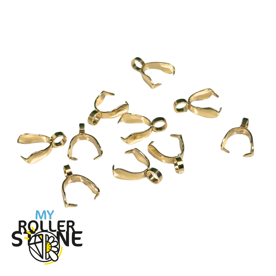 Bélière acier inoxydable doré pour pendentif