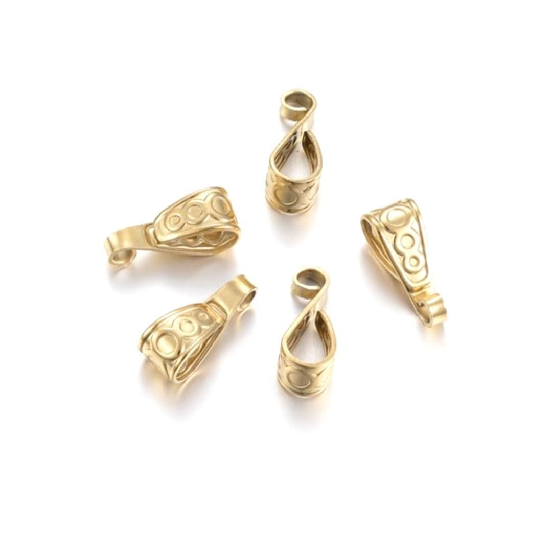 Bélière pendentif dorée