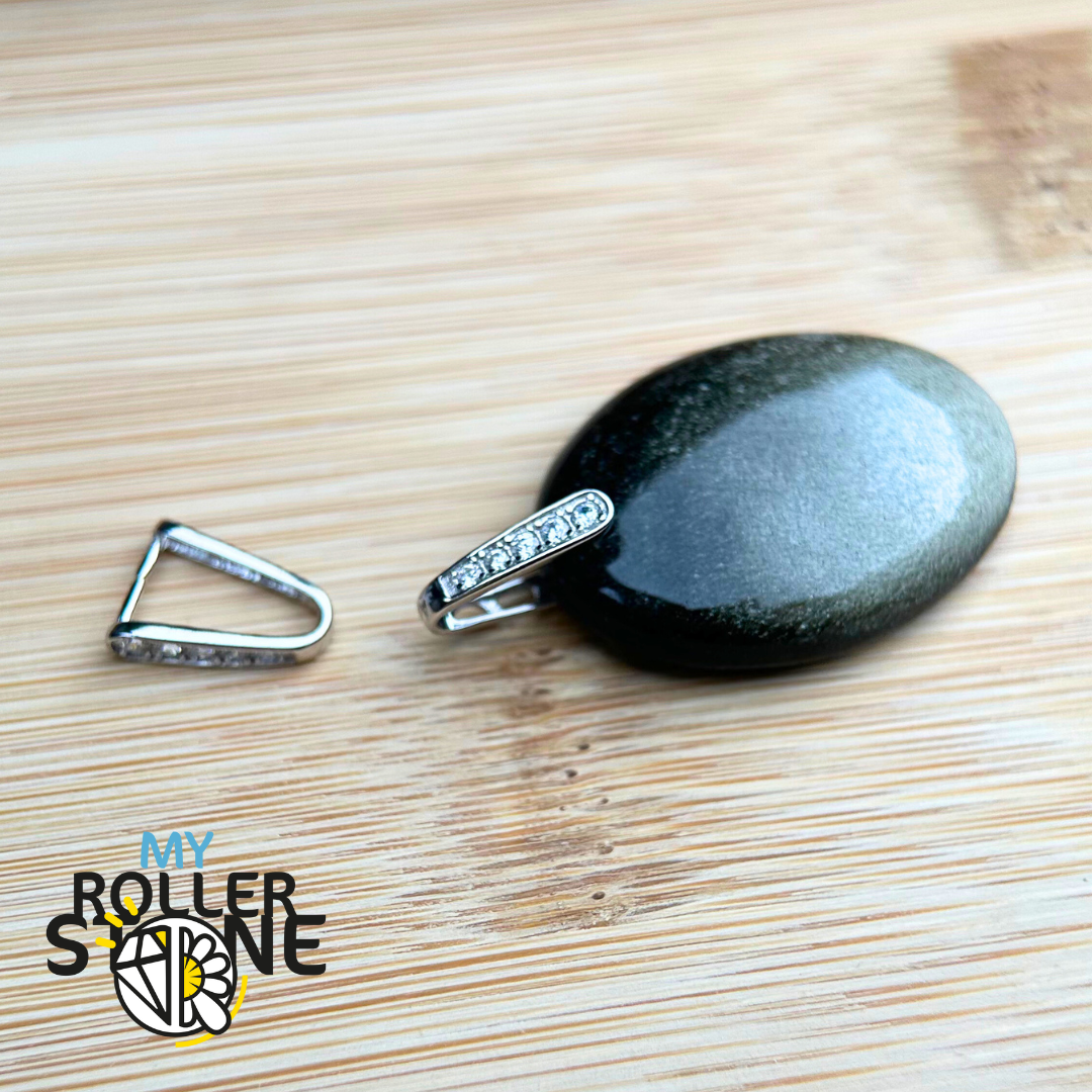 Bélière en argent 925 avec zircon