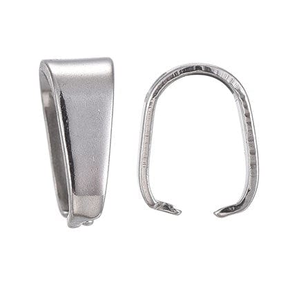Bélière pendentif à pince lisse (grande) - Accessoires pour bijoux
