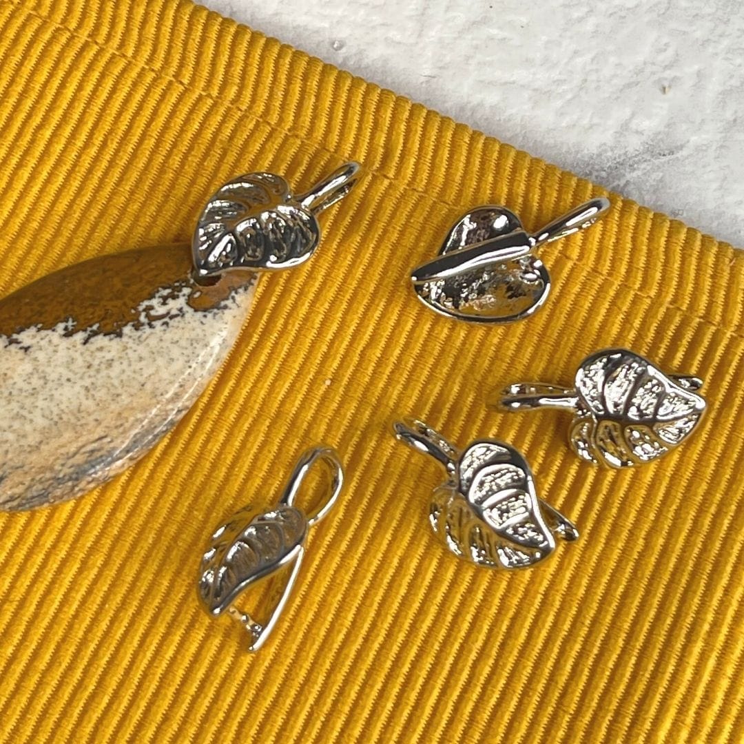 Bélière pendentif feuille - Accessoires pour bijoux