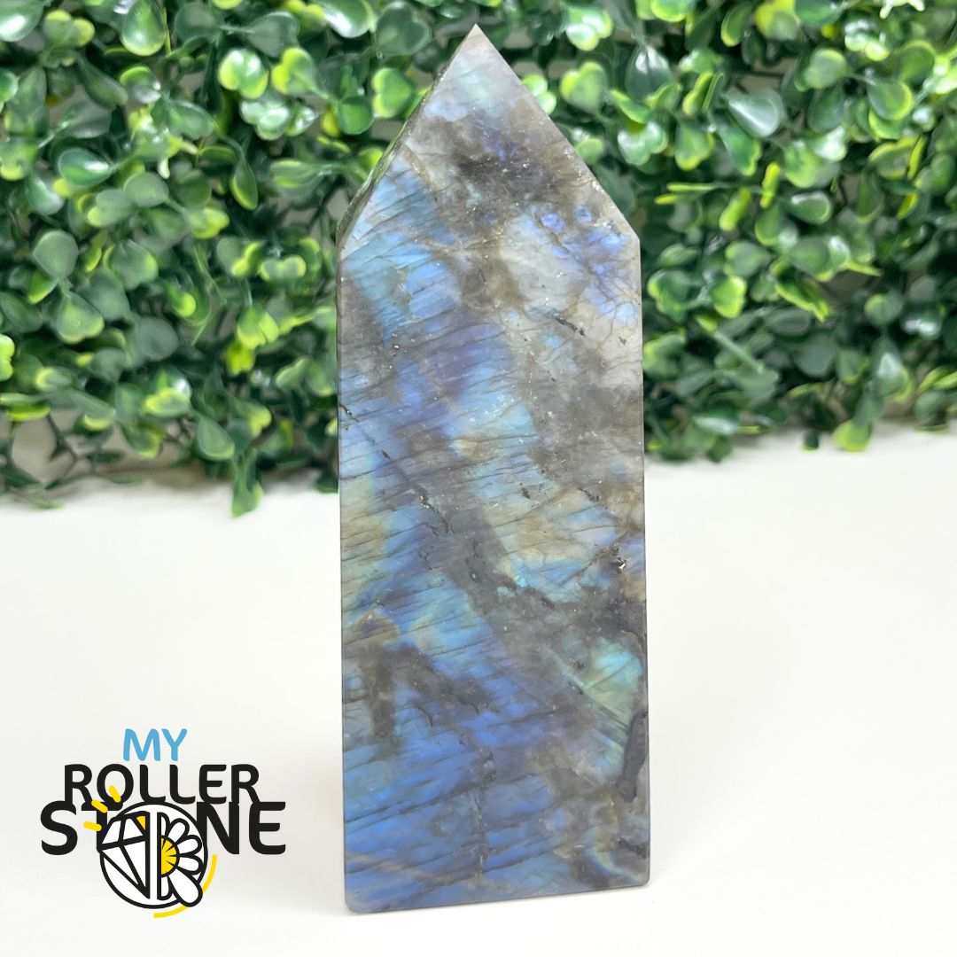 Bloc Pointe Pierre Labradorite #5 - Pierres et fossiles