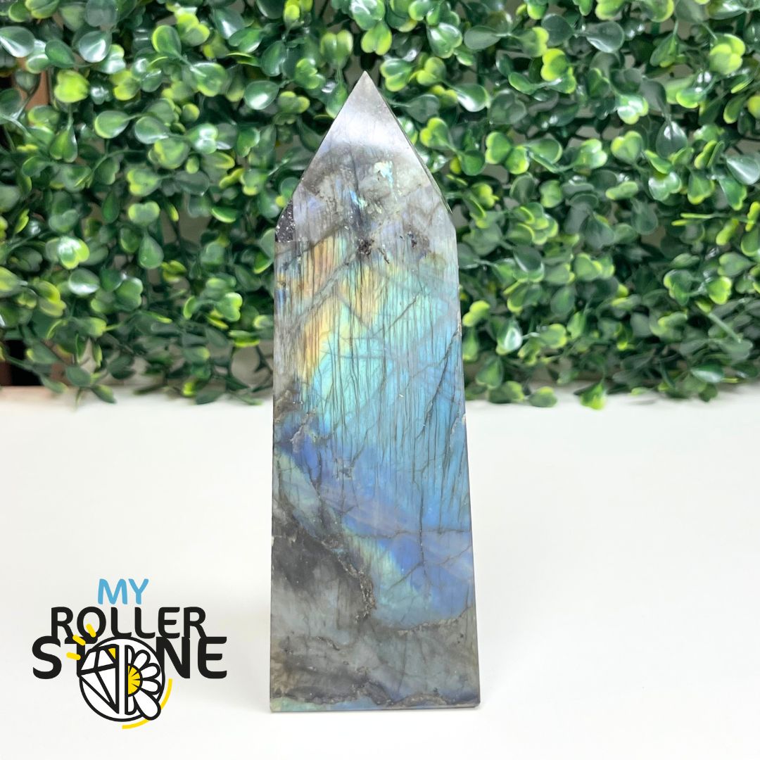 Bloc Pointe Pierre Labradorite #6 - Pierres et fossiles