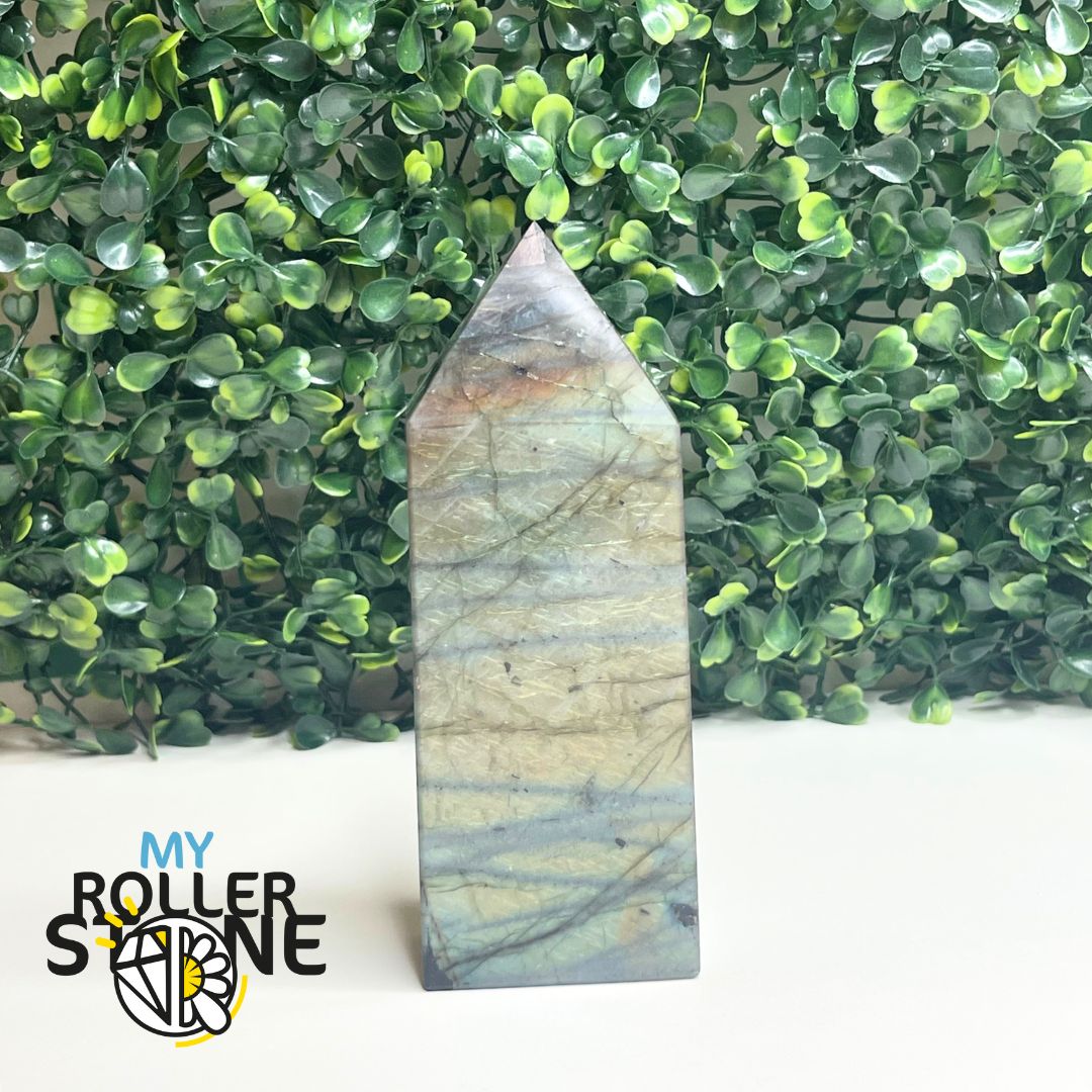 Bloc Pointe Pierre Labradorite #7 - Pierres et fossiles